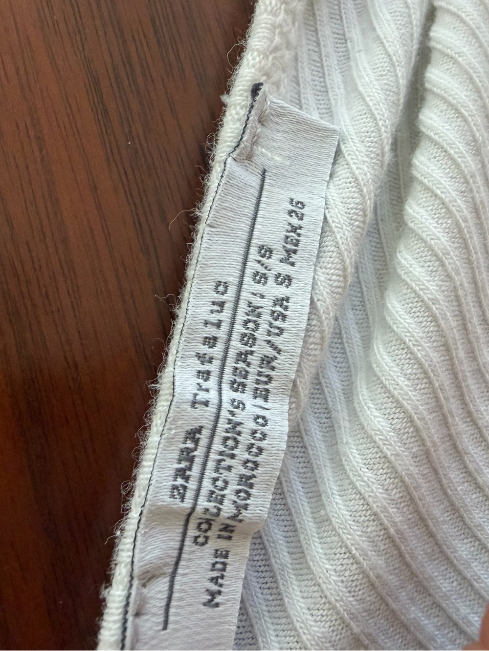 Zara White Ribbed Halter Tank Top - Picture 8 of 9